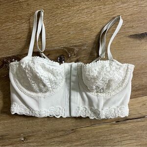 Aerie Show Off Cozy Rib Unlined Corset Bra Top